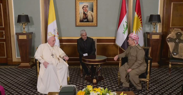 مسعود بارزاني ينعى البابا فرنسيس: كان رجلاً عظيماً وحاملاً لرسالة السلام