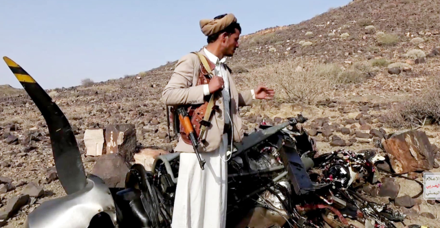 الحوثيون يعلنون إسقاط طائرة مسيرة أمريكية جديدة