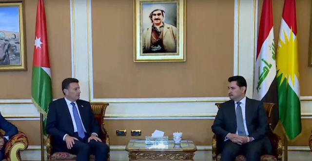 رئيس مجلس النواب الأردني يصل إلى إقليم كوردستان