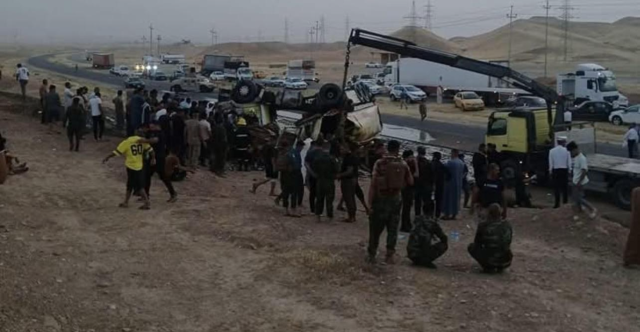مصرع وإصابة 5 أشخاص بحادث سير في ديالى