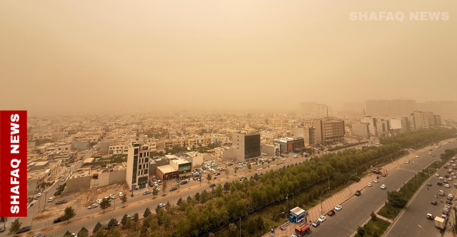 موجة الغبار تدفع بمواطني السليمانية إلى المستشفيات وصحة المحافظة تحذر