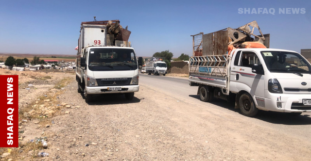 آخر دفعة من نازحي سنجار تغادر مخيمات دهوك