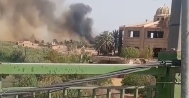 حريق كبير يطال أحد قصور صدام حسين