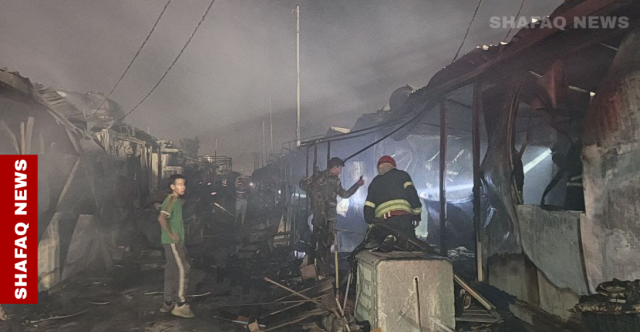 إصابة وفقدان بحرائق في مخيم للنازحين ومعمل وروضة بمحافظتين (فيديو وصور)