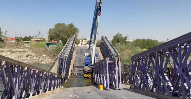 إصابة 5 أشخاص بانهيار جسر الدبابة وسط العراق