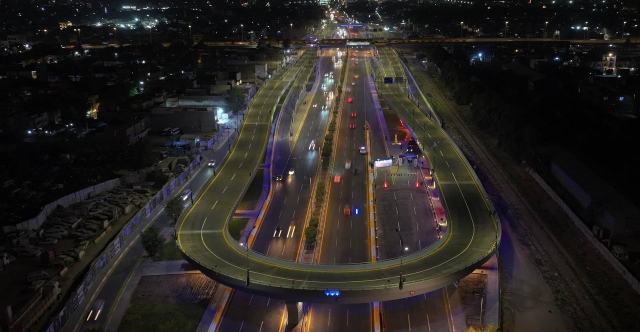 افتتاح مجسري الطوبجي الدوّارين في بغداد