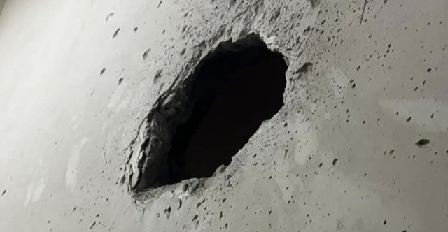 شفق نيوز تنشر صورة من بقايا صاروخ استهدف مطار كركوك: غراد طويل المدى