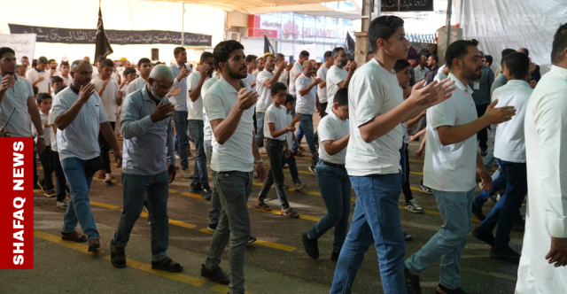 عدسة شفق نيوز ترصد أكبر المواكب الحسينية جنوبي العراق (فيديو)