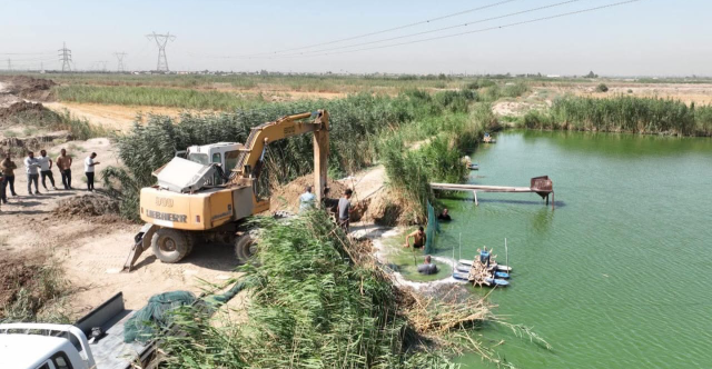 إزالة اكثر من الفي بحيرة أسماك متجاوزة جنوبي بغداد