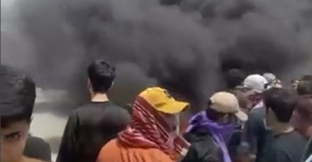 احتجاجات شرقي بغداد بسبب تردي الكهرباء (فيديو)