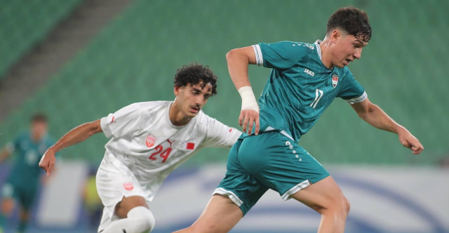 الأولمبي العراقي يفوز على البحرين في وقت قاتل بلقاء ودي