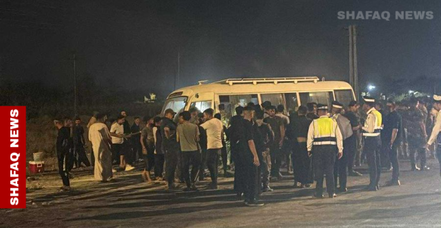 حريقان قرب شريفة بنت الحسن وباص لنقل زائرين إيرانيين (صور+فيديو)