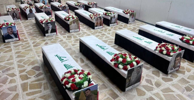 الموصل تستقبل رفات 22 إيزيدياً من ضحايا المقابر الجماعية لداعش