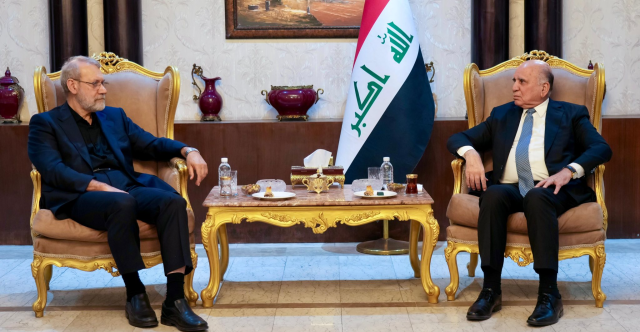 الأمن الإقليمي وغزة وسوريا تتصدر مباحثات فؤاد حسين وعلي لاريجاني