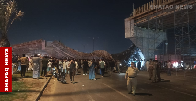 سقوط جسر في كربلاء وأنباء أولية عن وقوع ضحايا