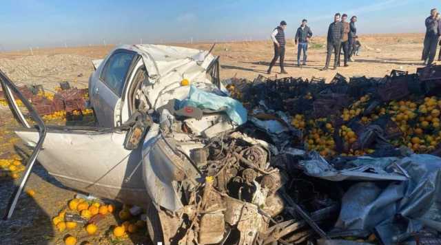 مصرع وإصابة ثلاثة مدنيين بحادث سير في كركوك