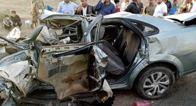 بينهم منتسب.. مصرع وإصابة 4 اشخاص بحادث سير مروع في ديالى