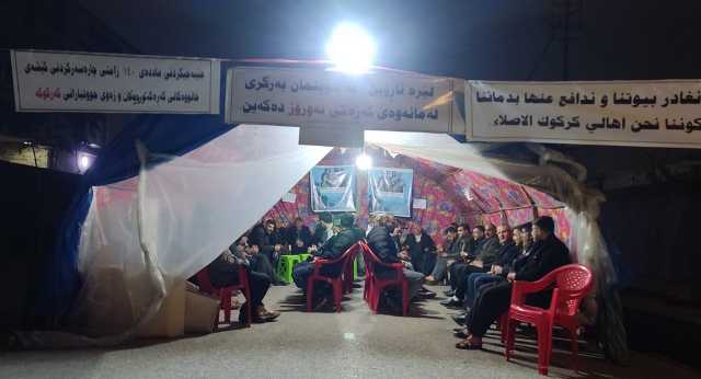 معتصمو نوروز في كركوك يرفضون الانسحاب ويؤكدون تعرضهم لـضغوطات وتهديدات