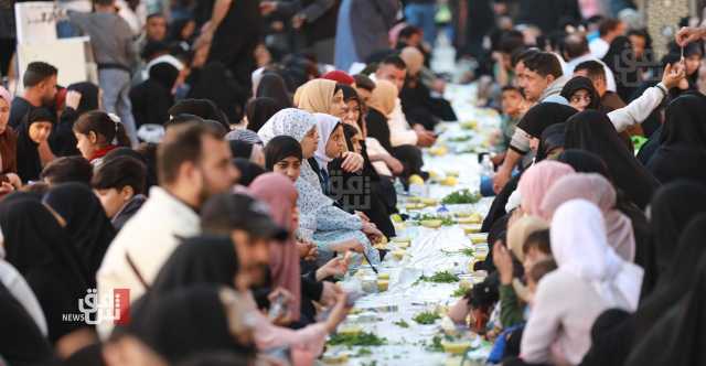 على نفقة الميسورين.. مأدبة إفطار لإطعام ألف صائم يومياً في الكاظمية (صور)