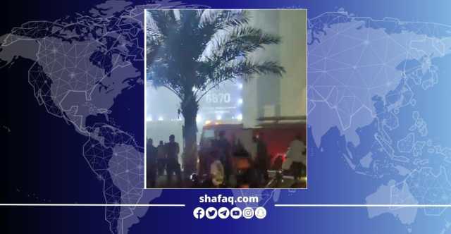 اندلاع حريق كبير بمنتجع وفندق في كربلاء