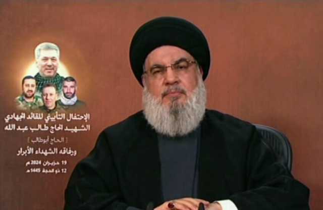 نصر الله حول مفاوضات قطر: حماس تمثل محور المقاومة وما ترضى به نقبله