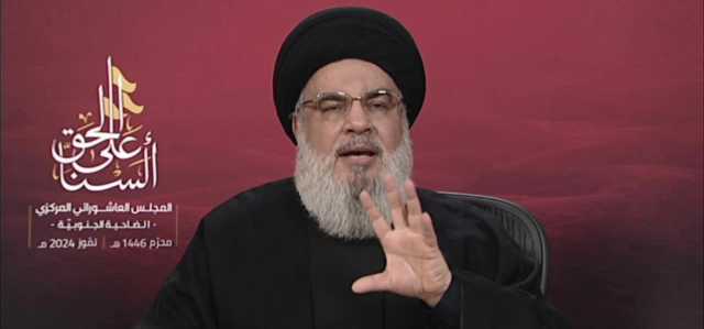 نصر الله يهدد باستهداف مستوطنات اسرائيلية جديدة ويحذر: لن نُبقي لكم دبابات