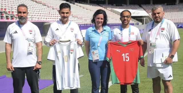 الأولمبي العراقي بالطقم الأبيض في مواجهة المغرب غداً في أولمبياد باريس