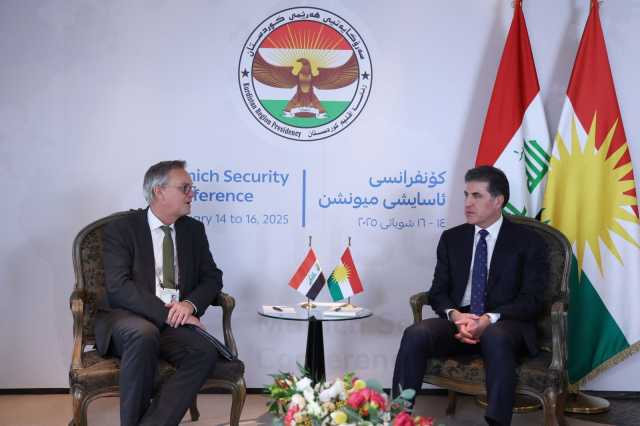 نيجيرفان بارزاني ووزير ألماني يبحثان مواصلة التعاون المشترك وقضايا النازحين