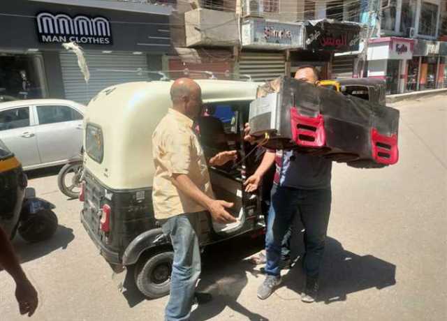 حملة مكبرة لمصادرة أطقم الصوت والسماعات المزعجة بـ«التكاتك» في بيلا