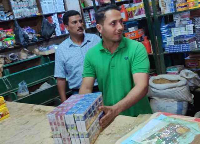 التحفظ على 290 عبوة سجائر متنوعة ومحاضر لمحلات تبيع بأزيد من السعر في القليوبية