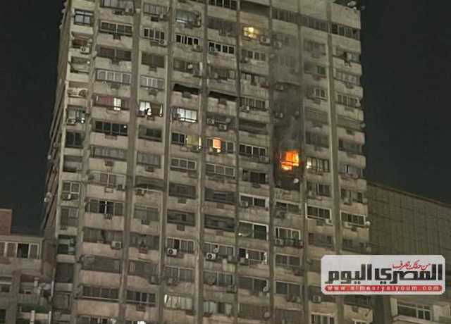 «ساب التكييف شغال ونزل».. حريق هائل في 4 شقق سكنية في المهندسين والنيابة تحقق
