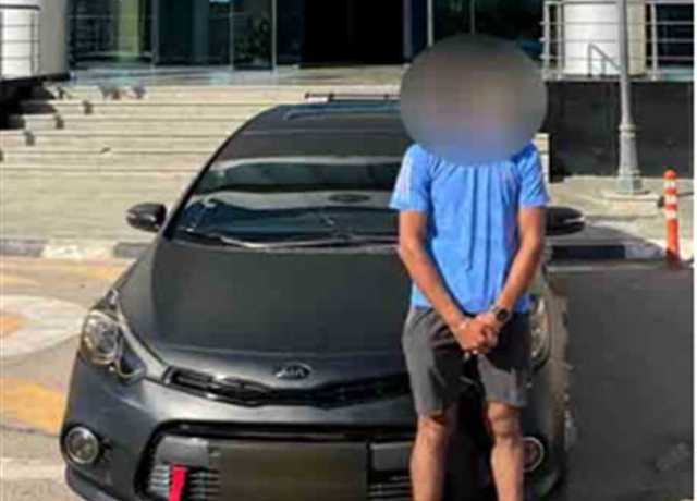 بلاستيكية.. القبض على بطل فيديوهات تتضمن أرقام لوحات معدنية مخالفة بسيارته