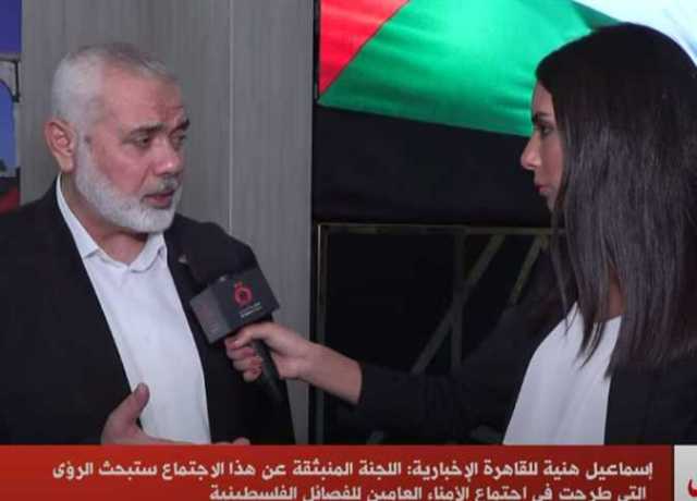 إسماعيل هنية: الوجود الإسرائيلي احتلال لا يمكن أن يكون صديقا أو حليفا (فيديو)