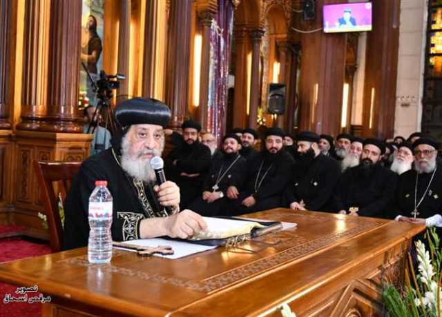 البابا تواضروس: لدينا سنوات عديدة من توافر الكهرباء وعلينا تحمل الأزمة الحالية