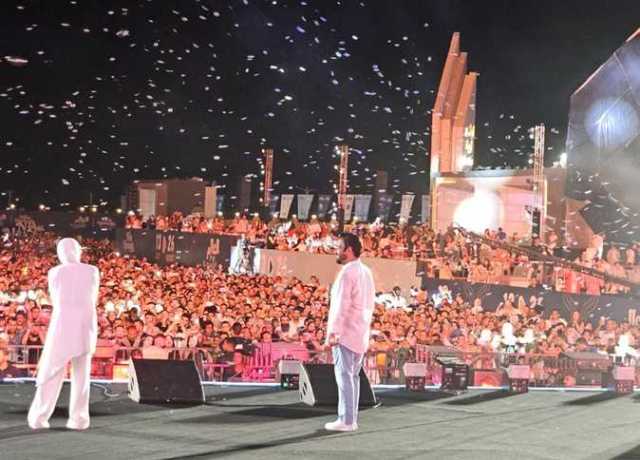 حميد الشاعري يشعل مهرجان العلمين بأغنية «بالي رايق» وسط حضور جماهيري ضخم (صور)
