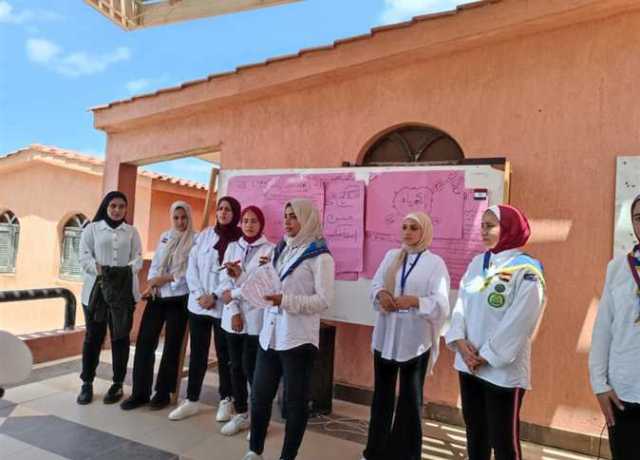 فريق جوالات جامعة كفر الشيخ يشارك في المعسكر الدائم للجامعة بمصيف بلطيم