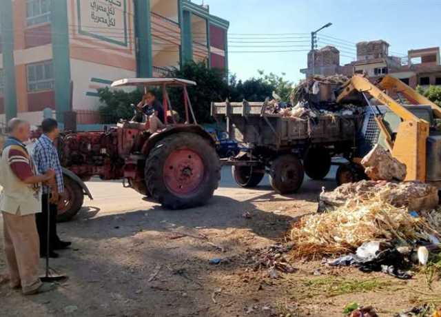 محافظ كفر الشيخ: إزالة الإشغالات ورفع 2225 طن مخلفات ب14 مركز ومدينة
