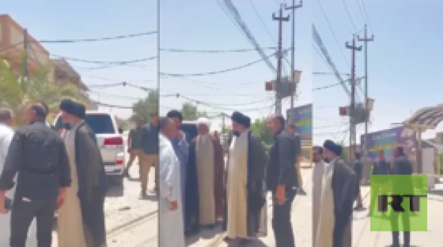 هجمات مسلحة على مقار حزبية جنوبي العراق والصدر يتفقد أحدها (فيديو)
