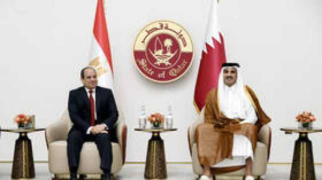 أمير قطر يعيد نشر تغريدة السيسي ويرفقها بكلمات شكر وتقدير