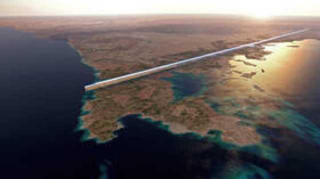 السعودية..لقطة جوية حديثة لموقع مشروع 'ذا لاين' (صور)
