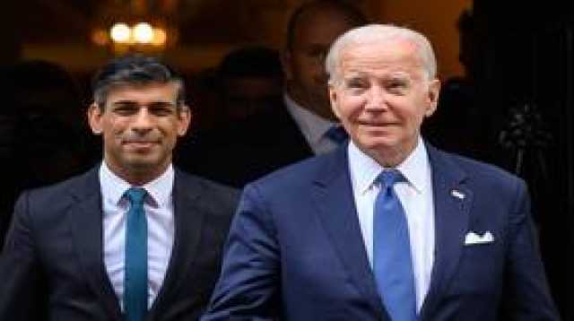 بايدن وسوناك يبحثان هاتفيا عددا من الملفات بينها غزة والبحر الأحمر