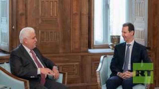 الأسد يبحث مع رئيس هيئة الحشد الشعبي في العراق مكافحة الإرهاب
