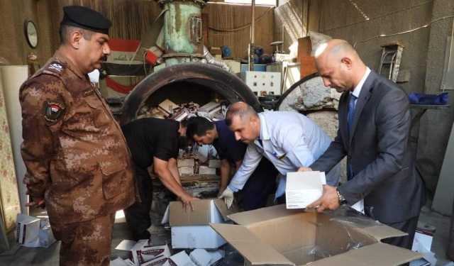 الصحة تتلف 63 كغم من المخدرات والمؤثرات العقلية بالطب العدلي ببغداد
