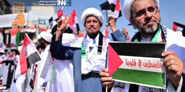 بالفيديو.. أهازيج مُشرفة من أتباع السيد الصدر نصرة لأخوانهم الفلسطينيين