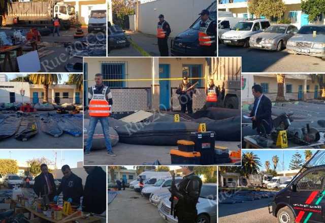 حجز طن من الحشيش و21 سيارة داخل وكر عصابة لتهريب المخدرات بالحسيمة