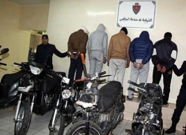 أمن تزنيت يطيح بعصابة الدراجات النارية