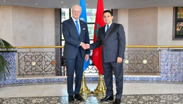 بوريطة يستقبل دي ميستورا.. أول ظهور رسمي للمبعوث الأممي بالمغرب