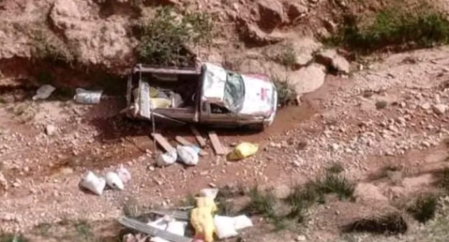 مصرع ثلاثة أشخاص في انقلاب سيارة فلاحية ضواحي بني ملال