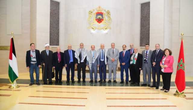 ميارة لوفد فلسطيني: البرلمان المغربي سيظل داعما للفلسطينيين في كل المحافل الدولية
