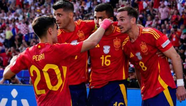 إسبانيا تبعث رسائل الوعيد للمرشحين لليورو بدك شباك كرواتيا بثلاثية